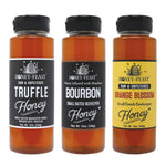 Gourmet Honey Trio – Includes 12oz Truffle, Bourbon, and Orange Blossom