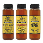 Wellness Trio - Includes 12oz Wildflower, Orange Blossom, and Black Gum Tupelo Honey
