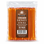 Honey Feast Cinnamon Honey Sticks 50-pack on a pure white background
