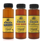 Florida's Finest Honey Trio – Includes 12oz Orange Blossom, Wildflower, & Mangrove Honey