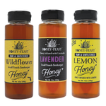 Tea Lovers Trio - Includes 12oz Lemon, Lavender, Wildflower Honey