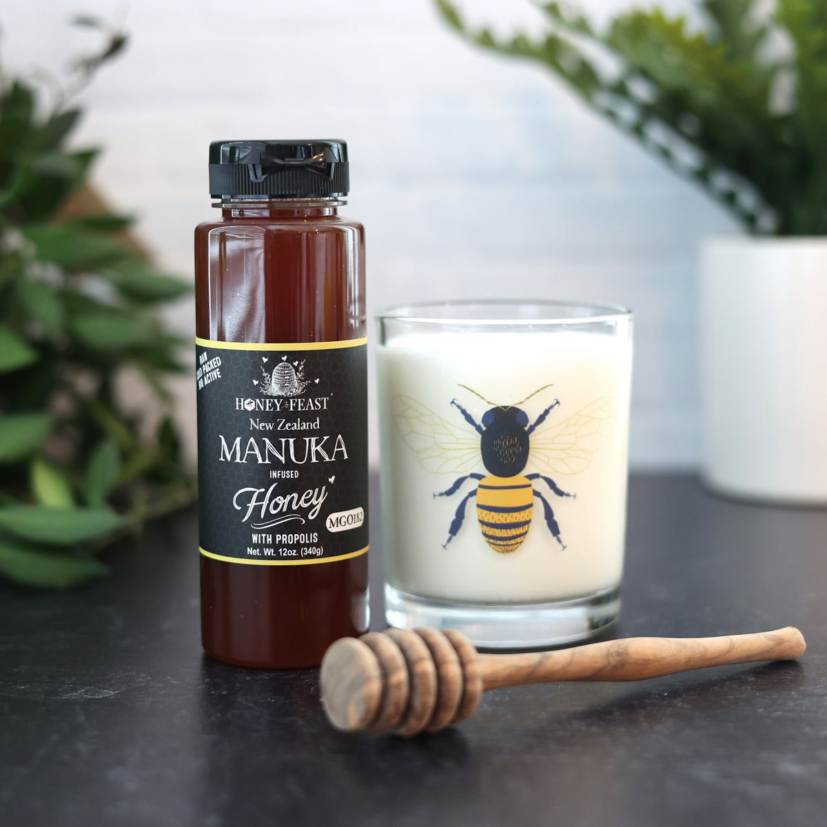 HONEY FEAST New Zealand Manuka Infused Honey with Propolis 12oz 