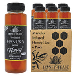 Honey Feast ZG12-6P — six 12oz plastic jars