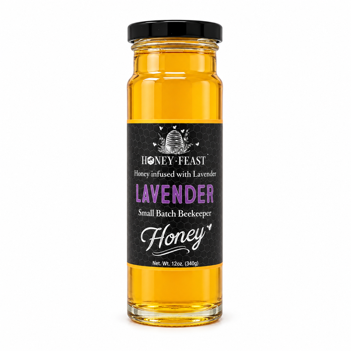 Honey Feast Lavender Honey 12oz glass jar — Main
