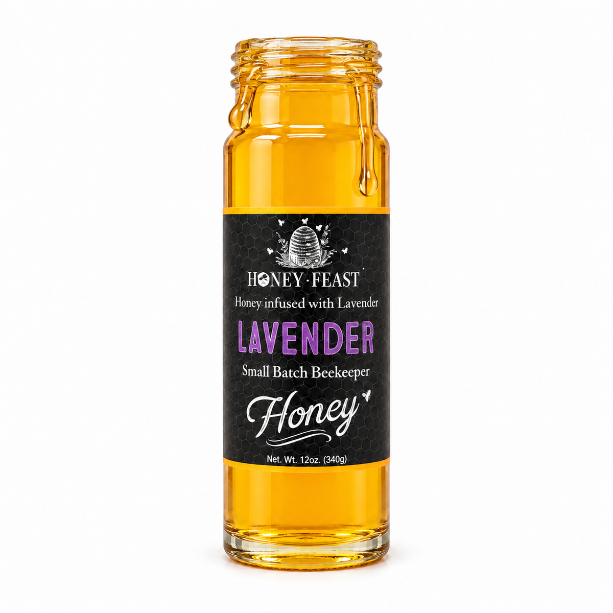 Honey Feast Lavender Honey 12oz glass jar — Drip