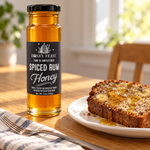 Honey Feast Spiced Rum Honey in a 12oz glass jar — Banana Bread