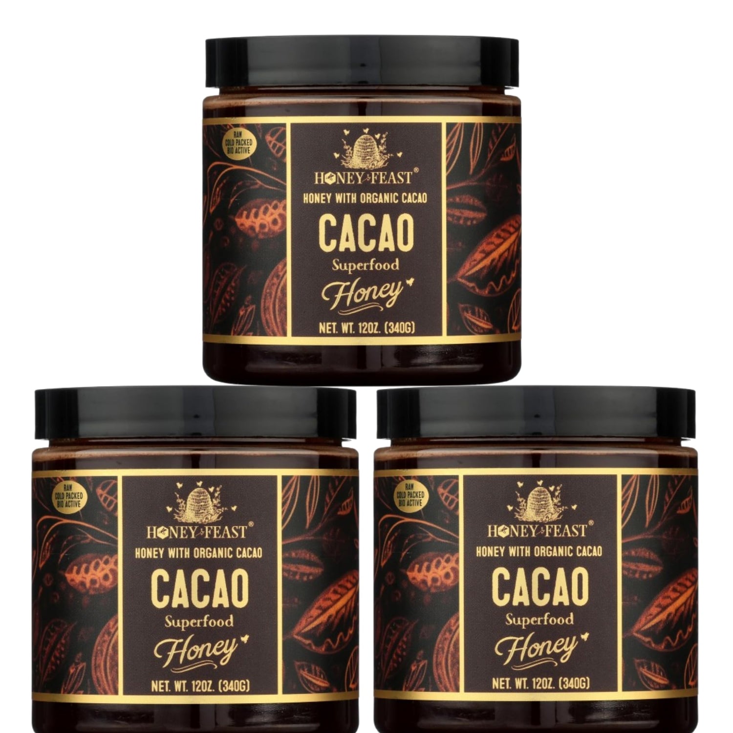 Organic Cacao Honey 12oz - Case of 3