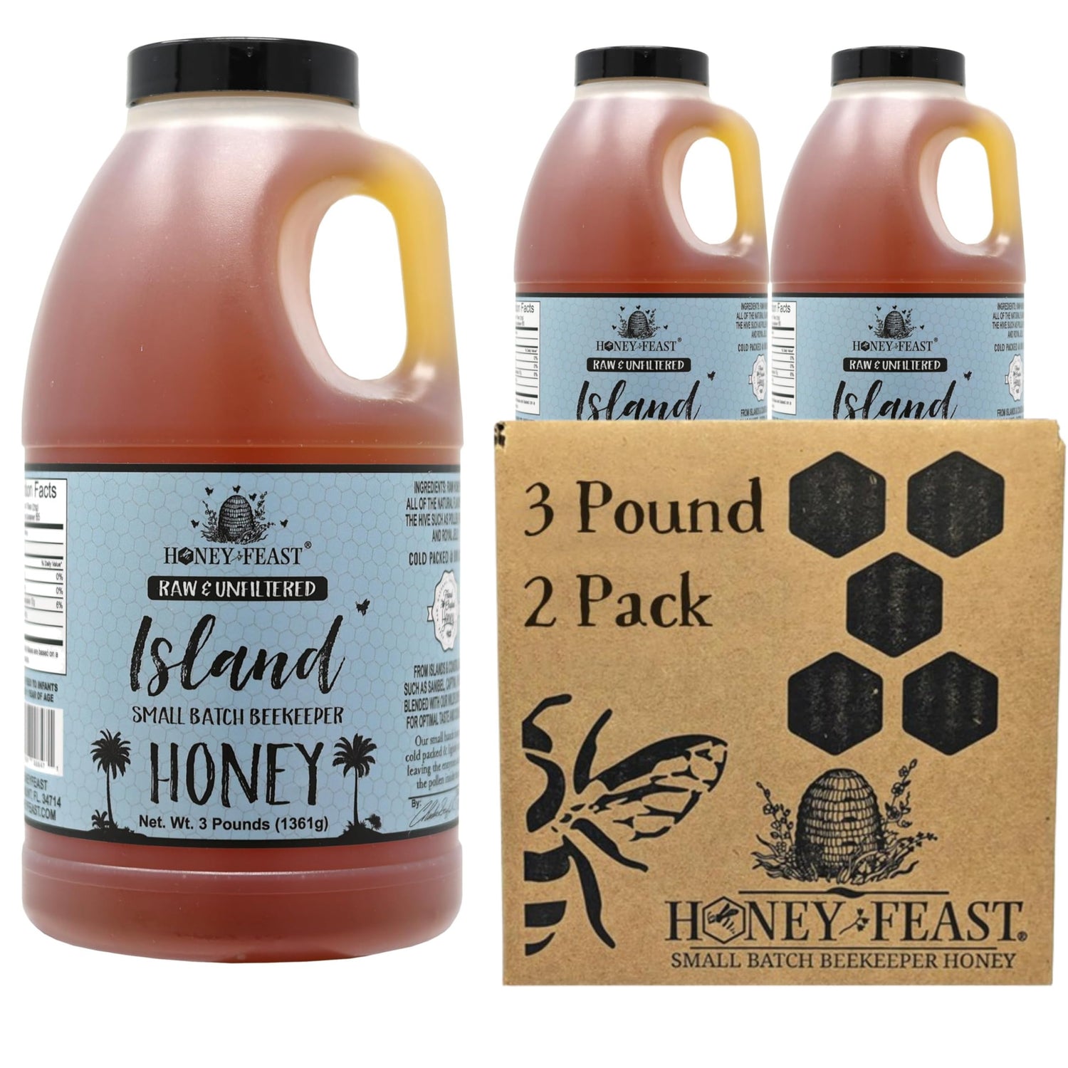 Island Honey - 2-Pack, 3lb Bulk