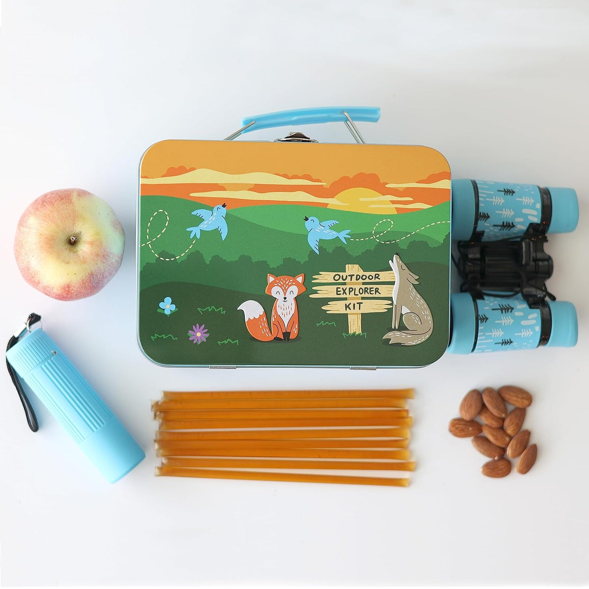 Cinnamon honey sticks in a simple on-the-go snack setting