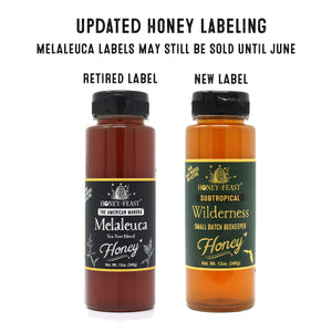 Honey Feast Subtropical Wilderness Honey 12oz - Embrace Raw & Unfiltered Small Batch Beekeeper's Treasure