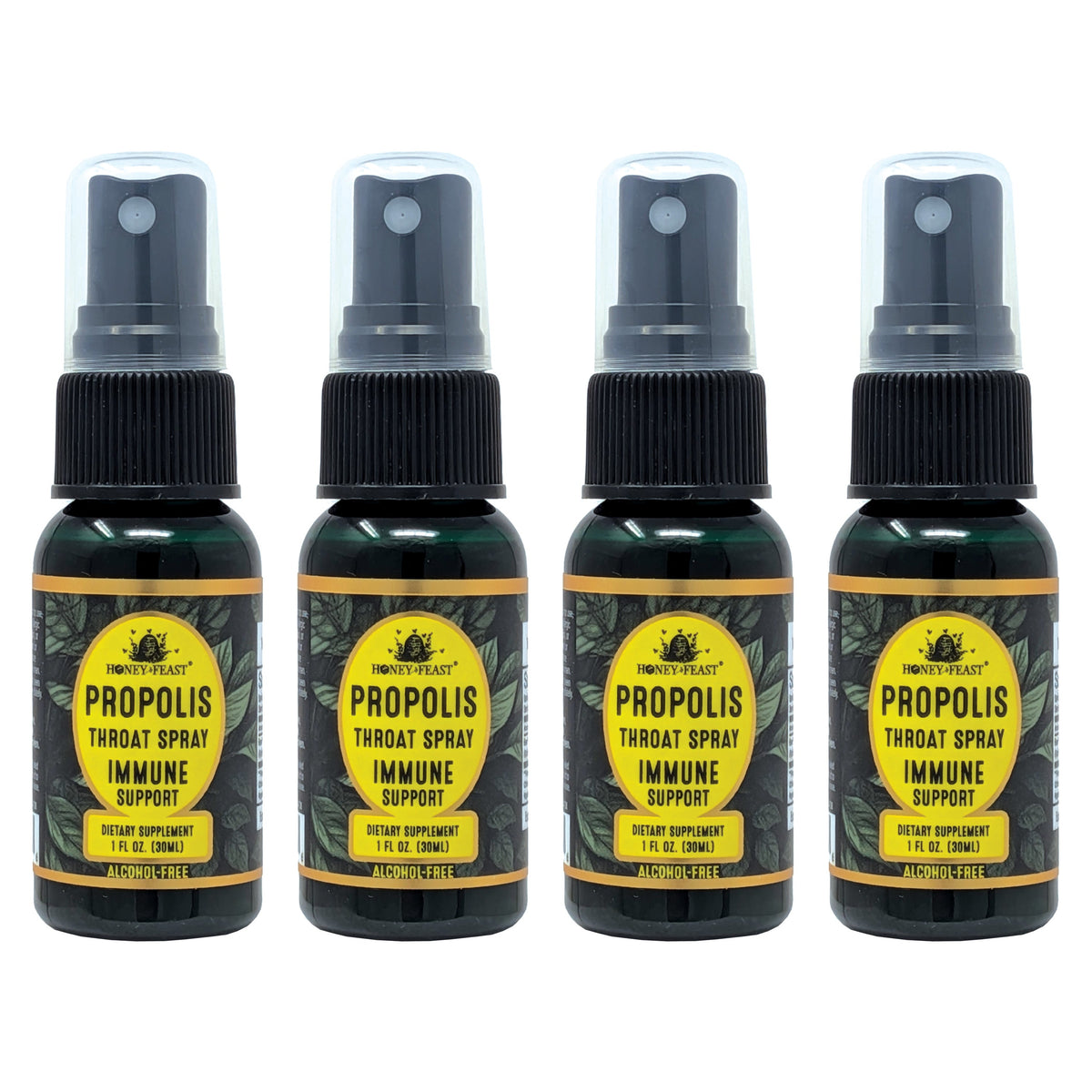 Honey Feast Propolis Throat Spray 4-pack