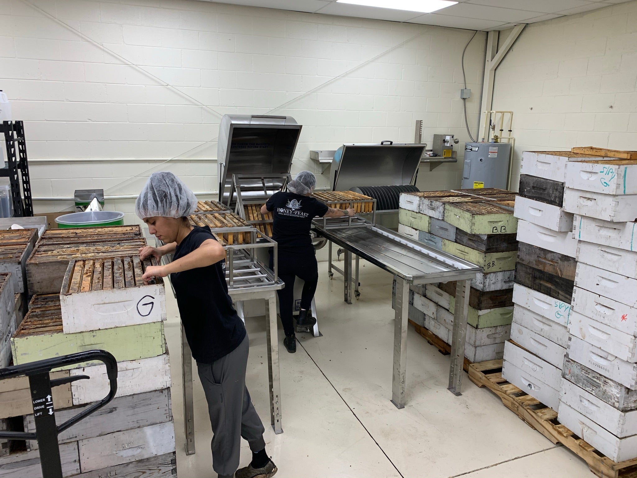 Honey Feast honey extraction and production area