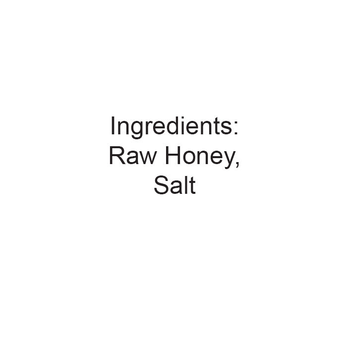 Salted honey ingredients