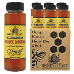 Honey Feast OG12-FARM-6P — six 12oz plastic jars