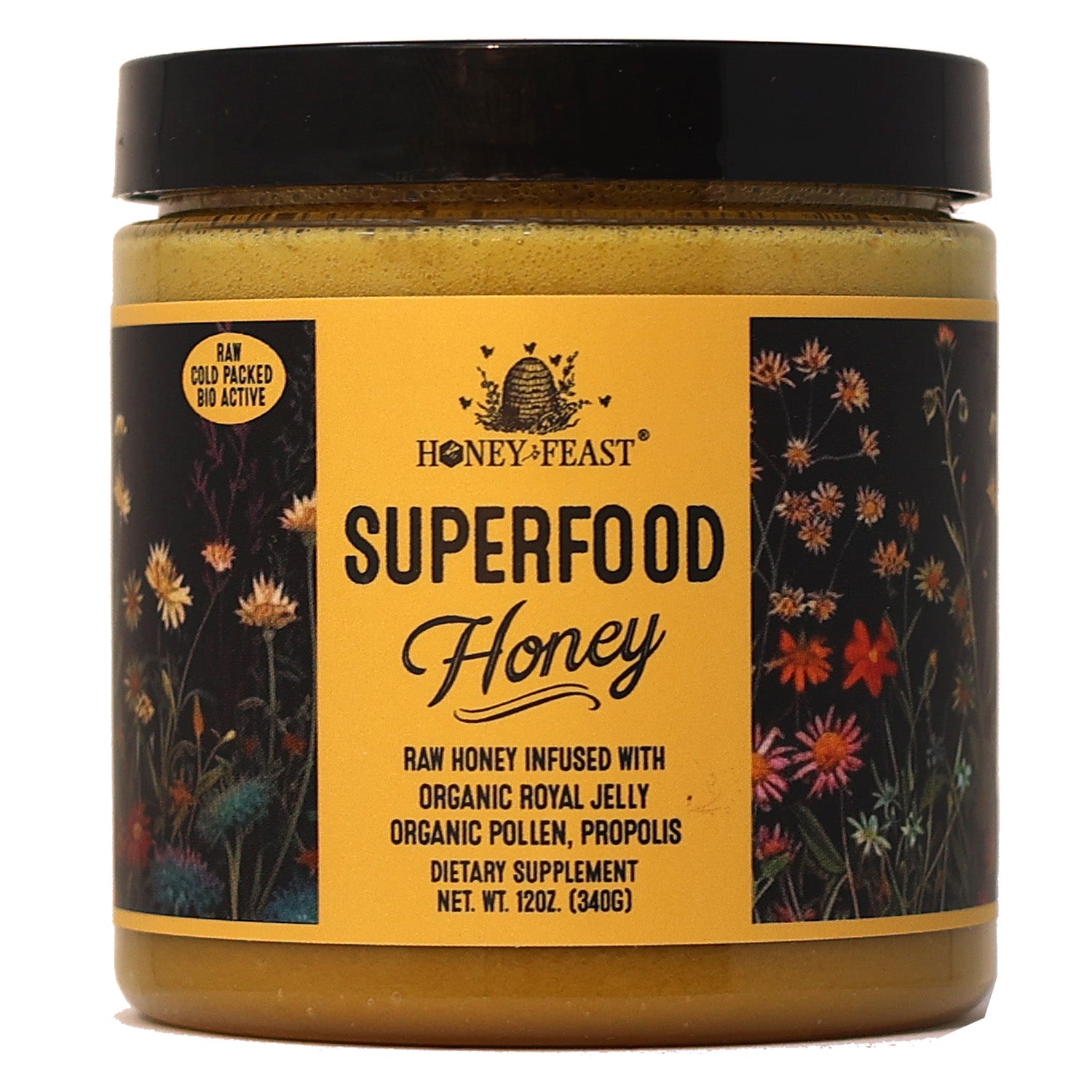 Beekeeper's Naturals B. Powered Superfood with Honey Propolis, Royal Jelly,  & Bee Pollen, 11.6 oz 