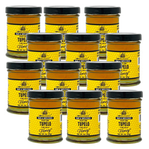 
            
                Load image into Gallery viewer, Honey Feast Tupelo Honey 3oz Jars - 12 Pack | Artisanal Gourmet Honey Favors for Gifts, Weddings &amp;amp; Events
            
        
