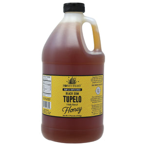 Honey Feast Tupelo Honey - 6lb Black Gum Tupelo & Holly Blend, Raw Honey Bulk, Pure Honey