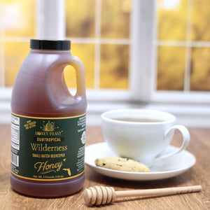 Honey Feast Subtropical Wilderness Honey 3lb - Embrace Raw & Unfiltered Small Batch Beekeeper's Treasure