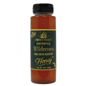 Honey Feast Subtropical Wilderness Honey 12oz - Embrace Raw & Unfiltered Small Batch Beekeeper's Treasure