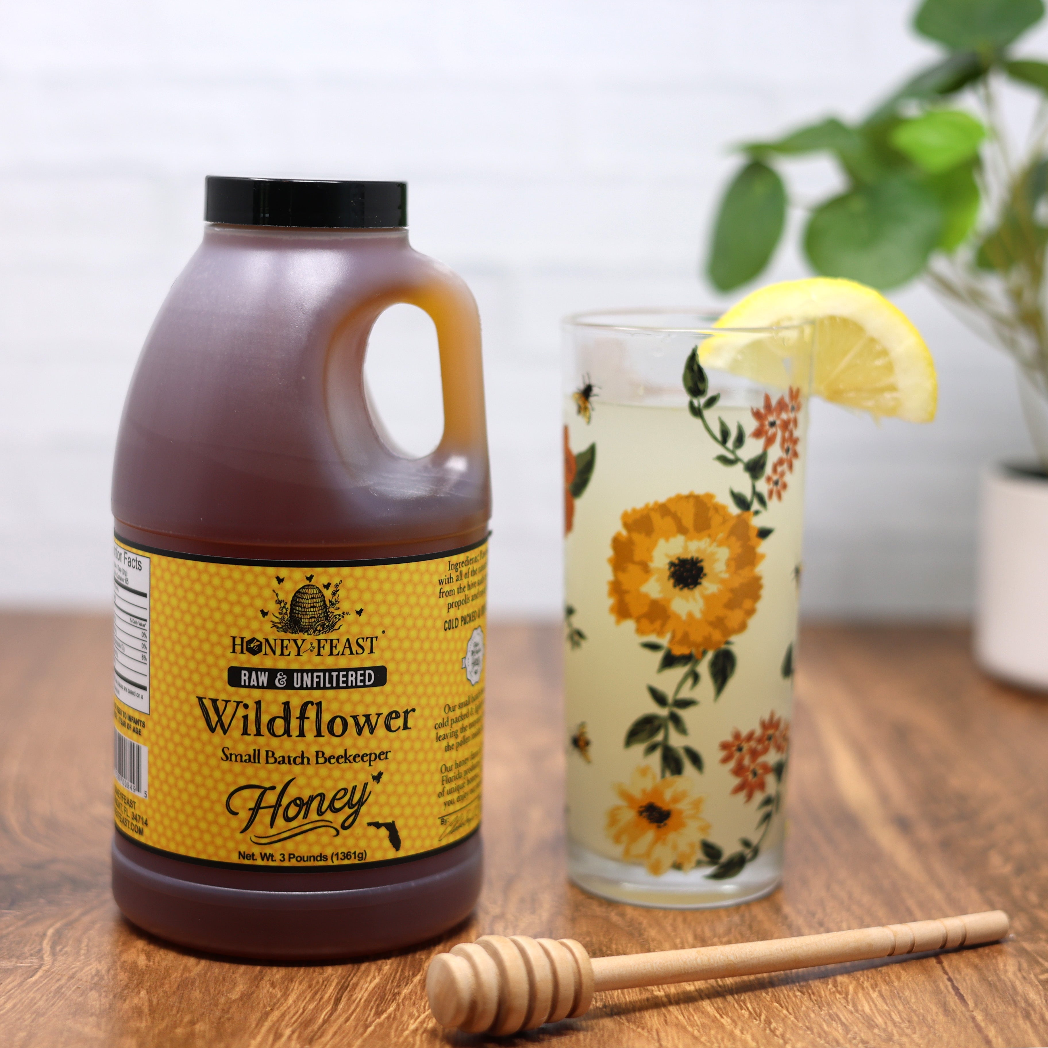 Holistetique Wildflower Honey 1kg 2個セット Wildflower Honey from White Oak Pastures 12oz.