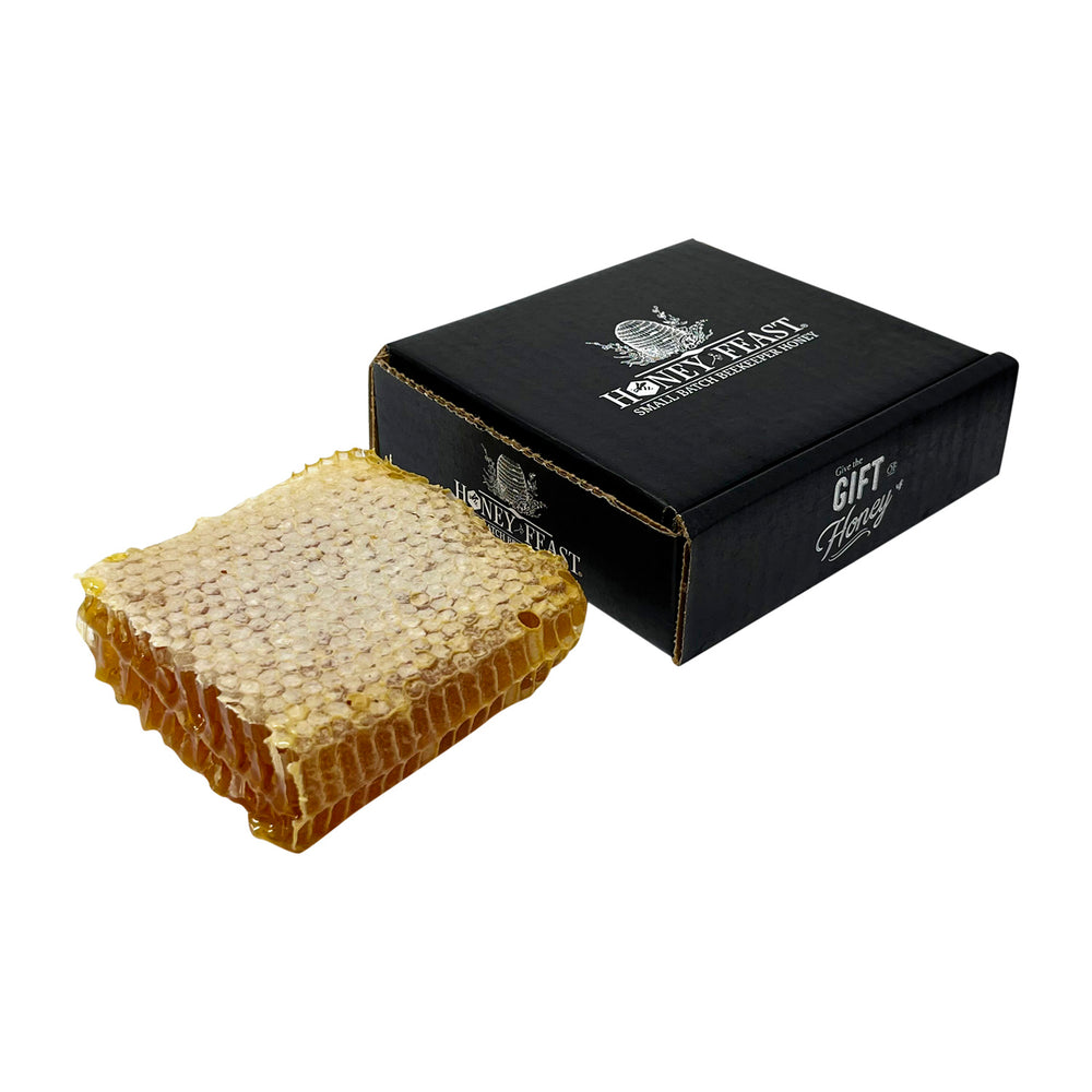  Raw Edible Honeycomb Approx. 14 oz. - American Made by Pure  Southern Honey : Grocery & Gourmet Food